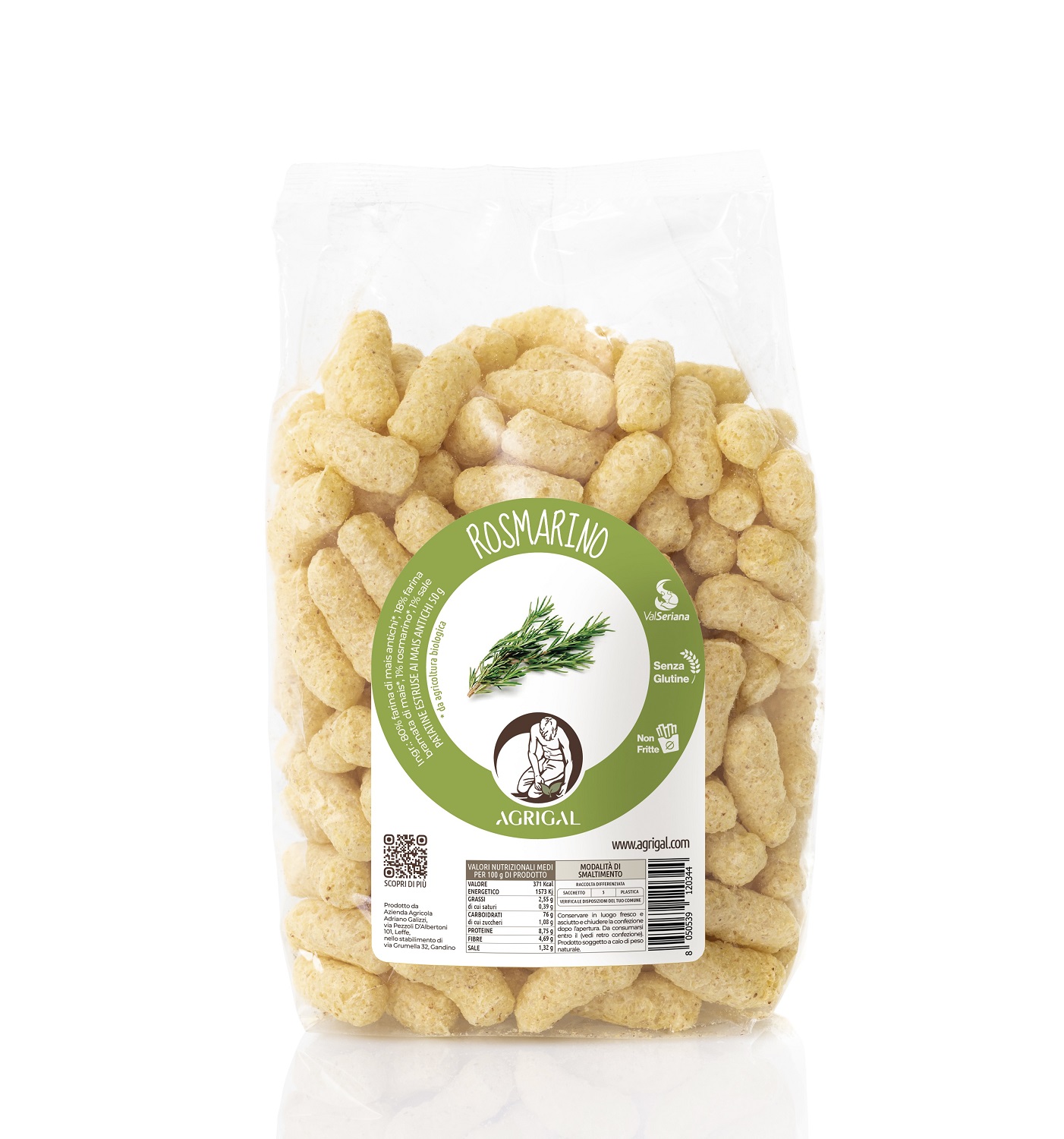 PATATINE di MAIS ANTICHI al ROSMARINO Val Serianabio -senza glutine-