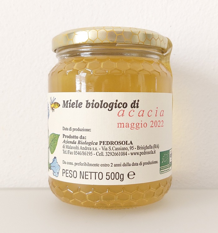 MIELE GREZZO BIO di ACACIA dell'Appennino Romagnolo
