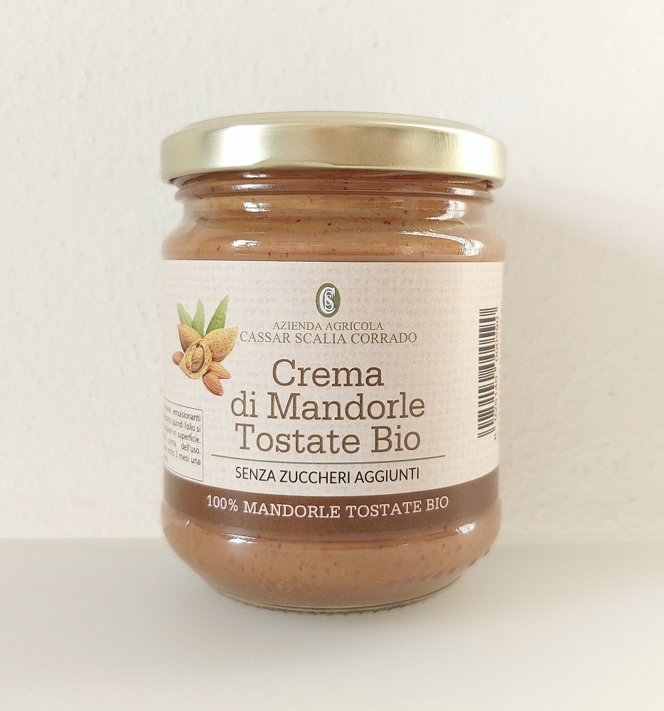 CREMA di MANDORLE Siciliane "Tuono" bio 100% - TOSTATE