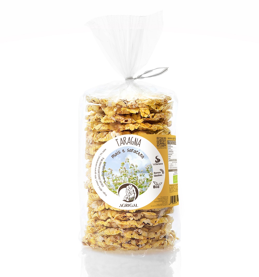 GALLETTE di TARAGNA – MAIS ANTICHI Val Seriana e SARACENO bio -senza glutine-