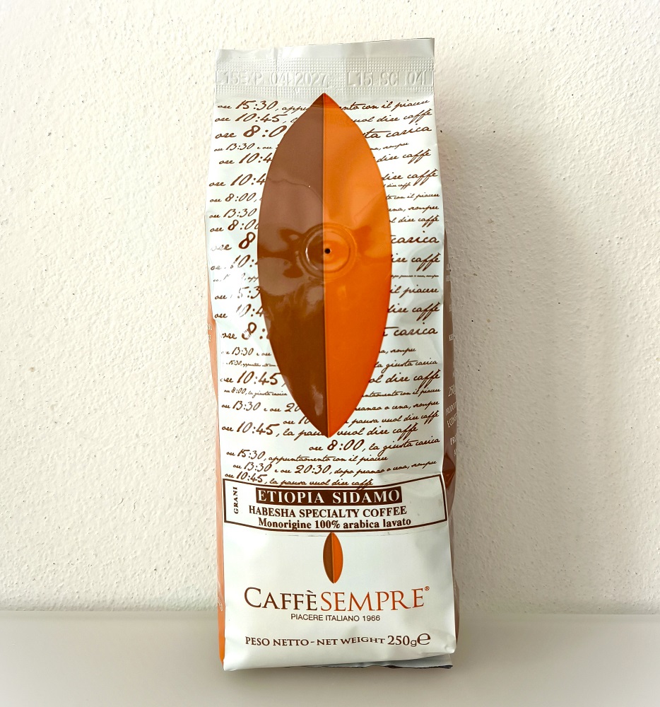 CAFFE' artigianale MACINATO FRESCO monorigine ETIOPIA Sidamo 100% Arabica  - 250g