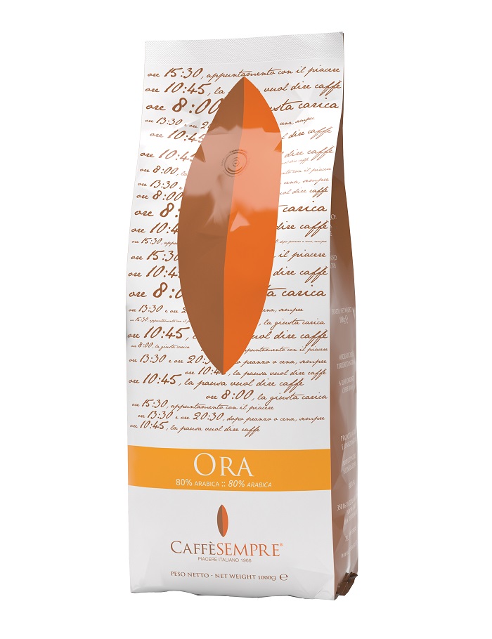 CAFFE' artigianale IN GRANI miscela "Ora" 80% Arabica - 250g
