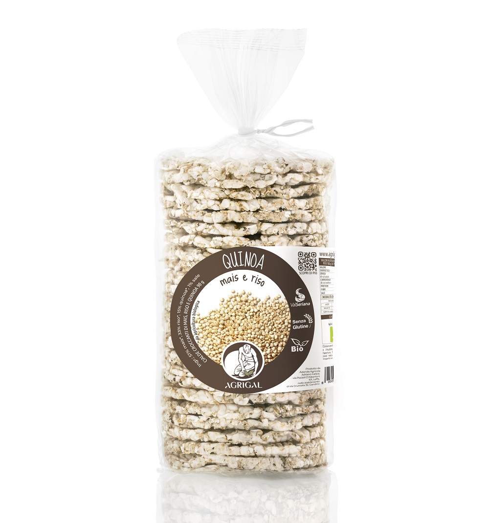 GALLETTE di MAIS ANTICHI Val Seriana, RISO e QUINOA bio -senza glutine-