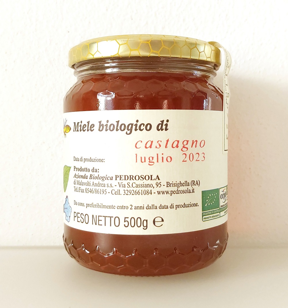 MIELE GREZZO BIO di CASTAGNO dell'Appennino Romagnolo